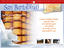 Tablet Screenshot of caseificiosanbartolomeo.com